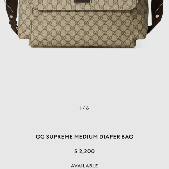 GG SUPREME SUPREME DIAPER BAG
